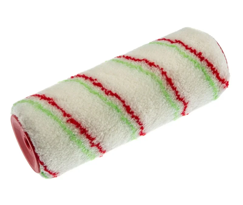 180mm×48mm red&green strip roller cover