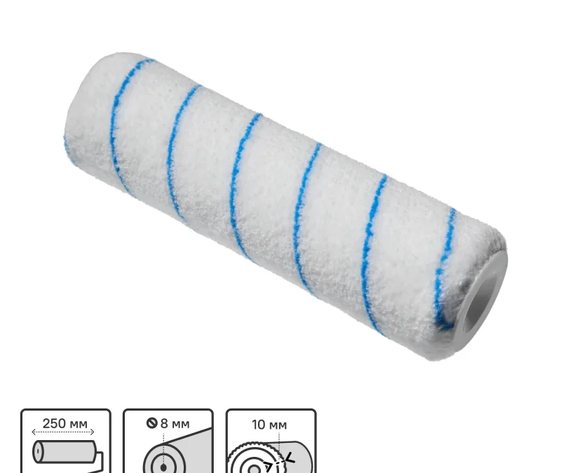 250mm×48mm blue strip Microfiber roller cover