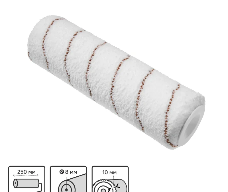 250mm×48mm coffee strip Microfiber roller cover