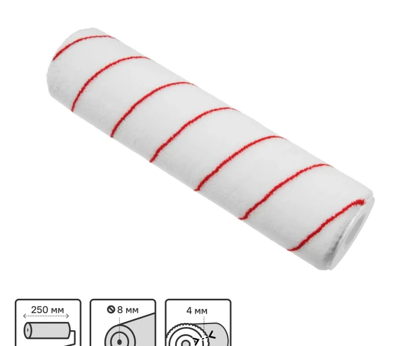 250mm×48mm polyester roller cover 8mm