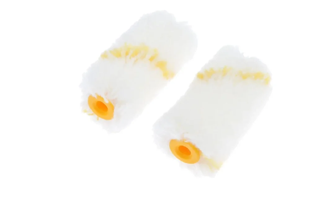 2inch yellow line polyester mini roller