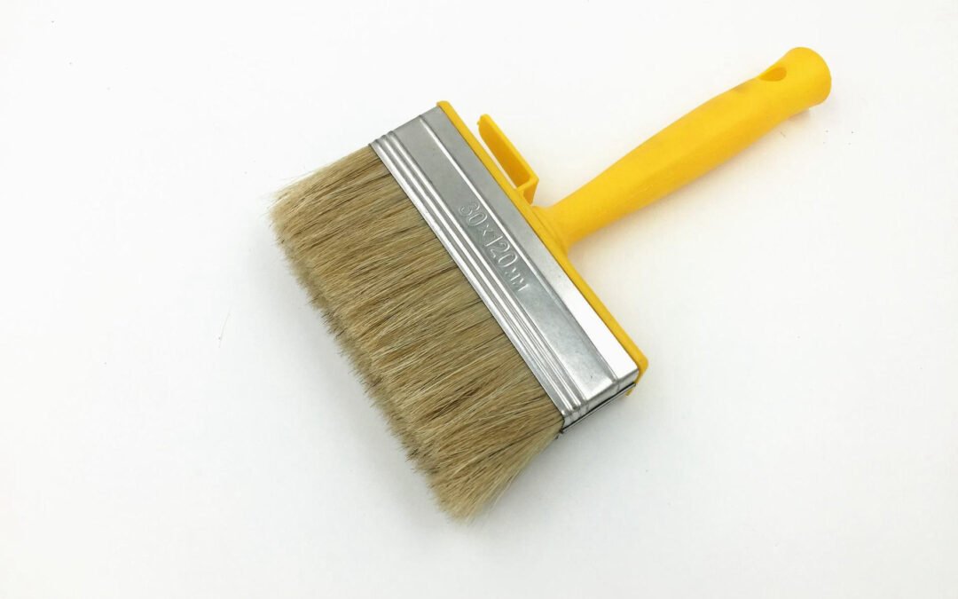 30mm×120mm Block Paint Brush With Plastic Handle