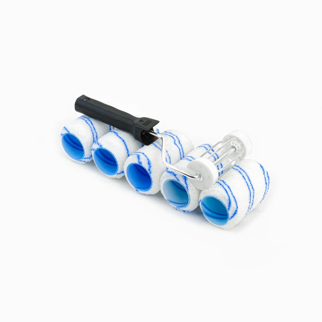 4inch double blue strip acrylic paint roller