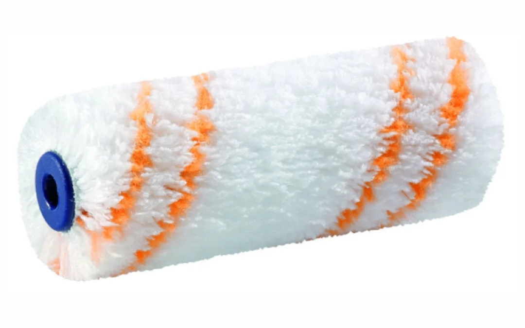 4inch double yellow line microfiber mini roller