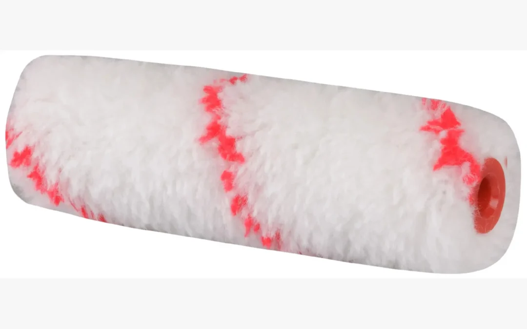4inch red strip polyacrylic mini roller