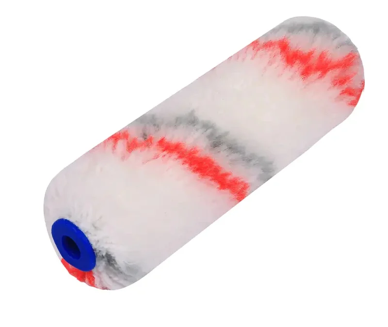 4inch red&grey line acrylic mini roller