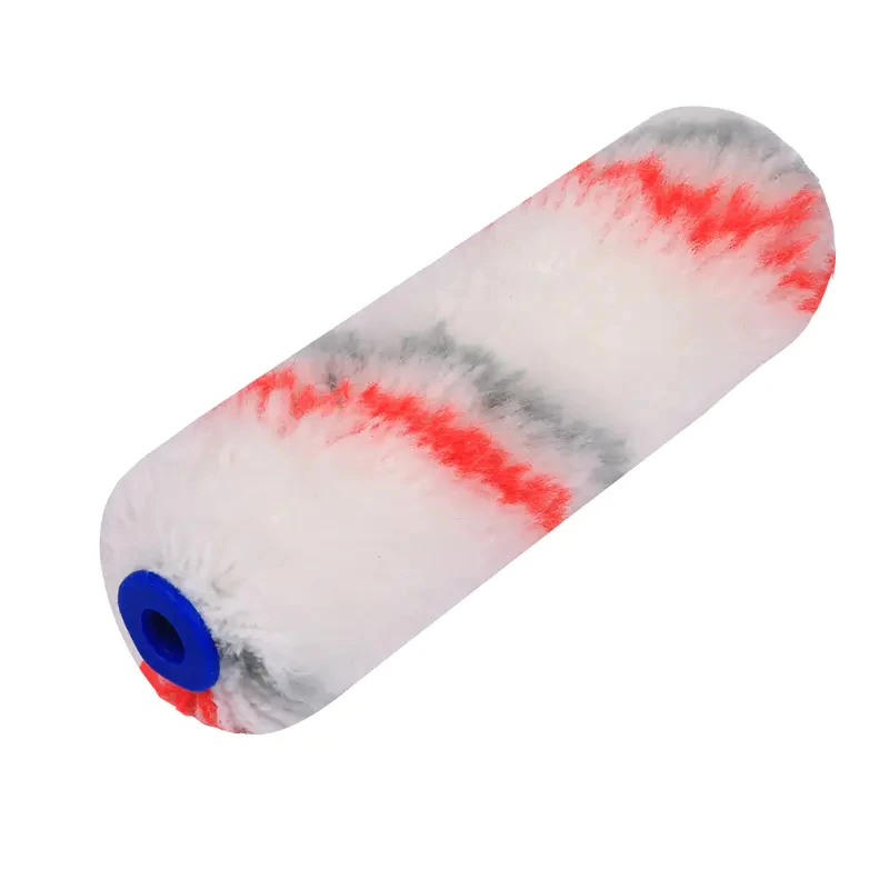 4inch red&grey line acrylic mini roller