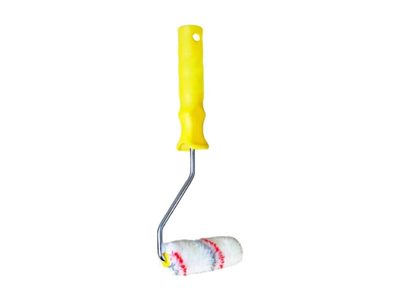 4inch red&grey line mini roller
