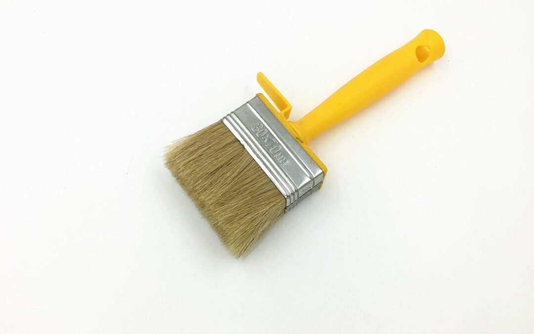30mm×70mm Block Paint Brush With Plastic Handle
