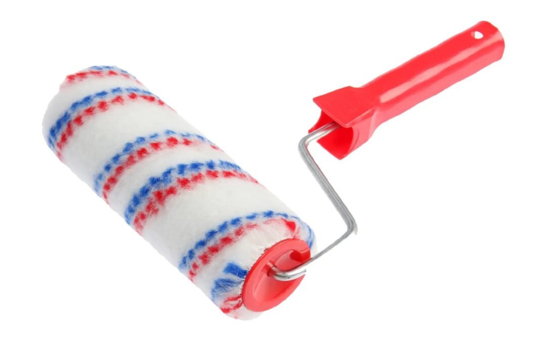Paint roller Red mix blue point polyacrylic 48x180mm