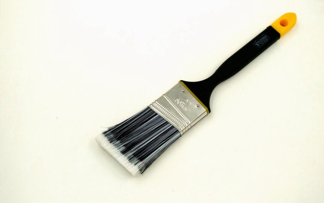 2“ Angle Sash Paint Brush With plastic Handle yellow tail