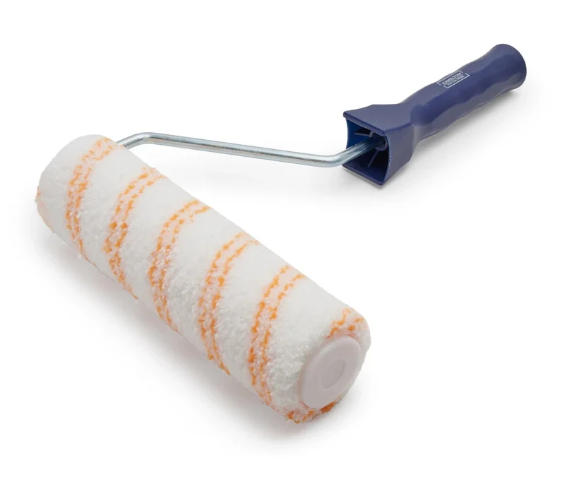 9inch double yellow strip microfiber paint roller