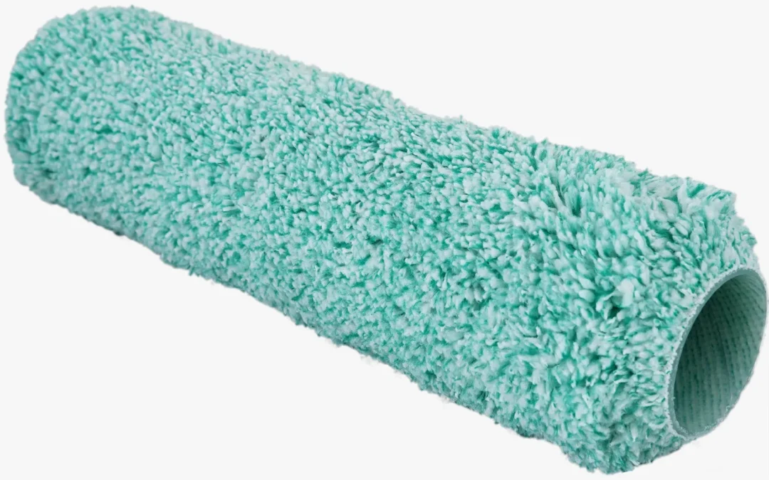 9inch green mix white microfiber roller cover