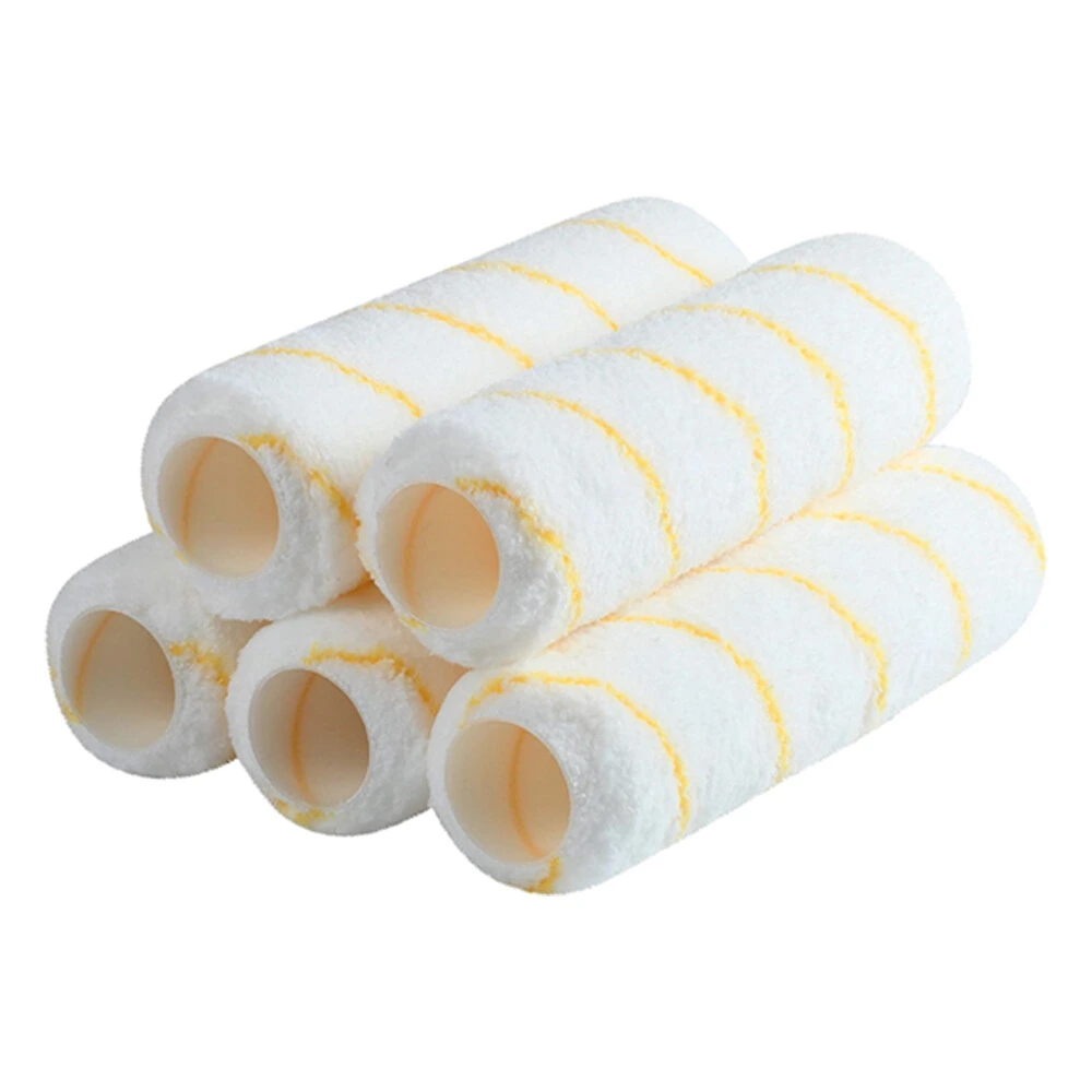 9inch woven yellow strip polyacrylic roller cover