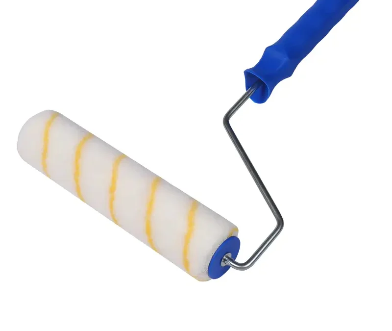 9inch yellow strip acrylic paint roller