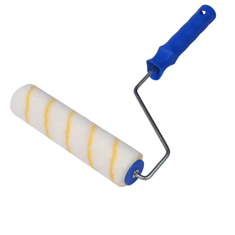 9inch yellow strip acrylic paint roller